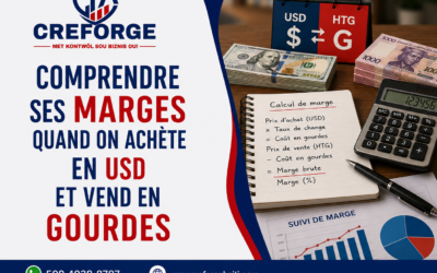 Comprendre ses marges quand on achète en USD et vend en gourdes